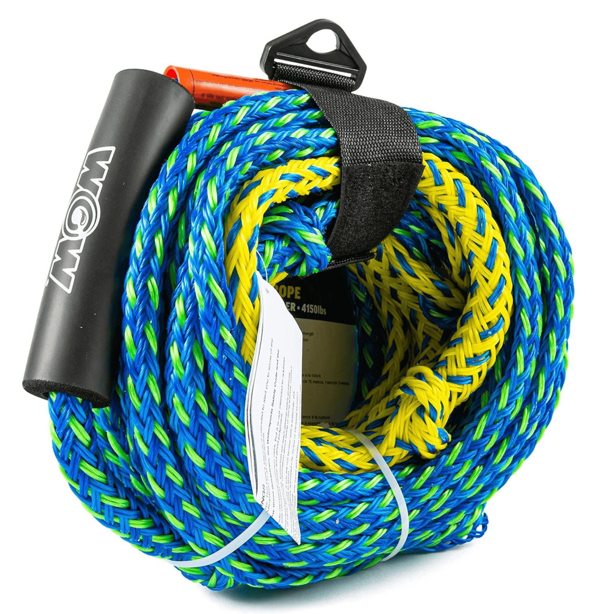 WOW Watersports 60ft 4-Rider 4K Tow Rope with 2 Sections-3
