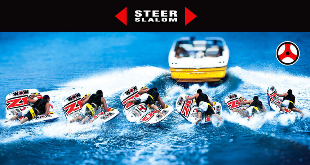 WOW Watersports Zig Zag 1 Person Steerable and Towable Water Tube For Pool and Lake-0