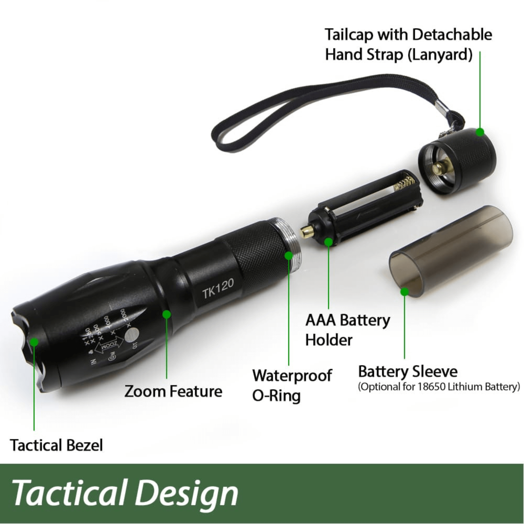 EcoGear FX TK120 LED flashlight 2-pack, image 2