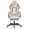 Ergonomic Video Game Chair with Headrest for Home Office-Gray