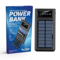 SolarSync LED Solar Power Bank with Built-In Cables