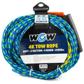 WOW Watersports 60ft 4-Rider 4K Tow Rope with 2 Sections-0