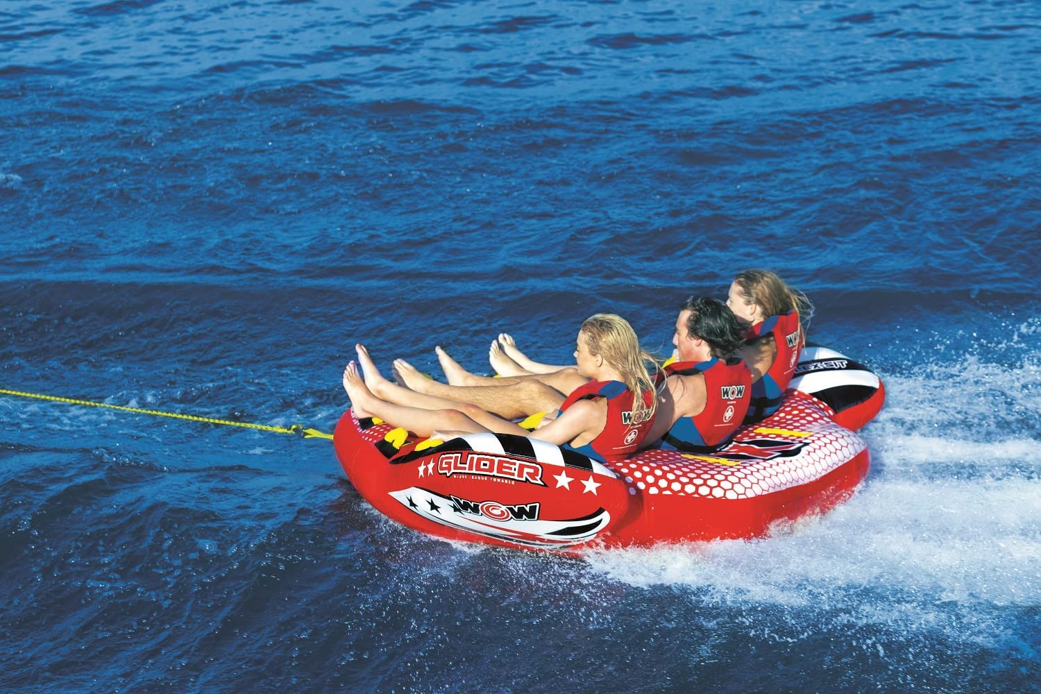 WOW Watersports Glider 3 Person 3P Towable with Flex Seating-3