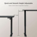 Electric Height Adjustable Standing Desk 55 X 24 Inches
